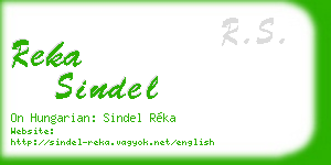 reka sindel business card