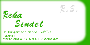 reka sindel business card